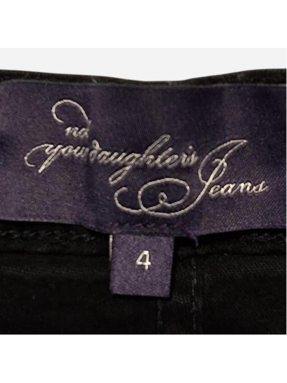 Not Your Daughter's black jeans, size 4 lift Tuck technology straight leg - Picture 4 of 8